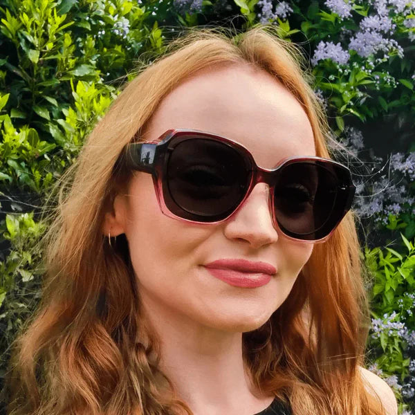 Customer wearing fitover sunglasses