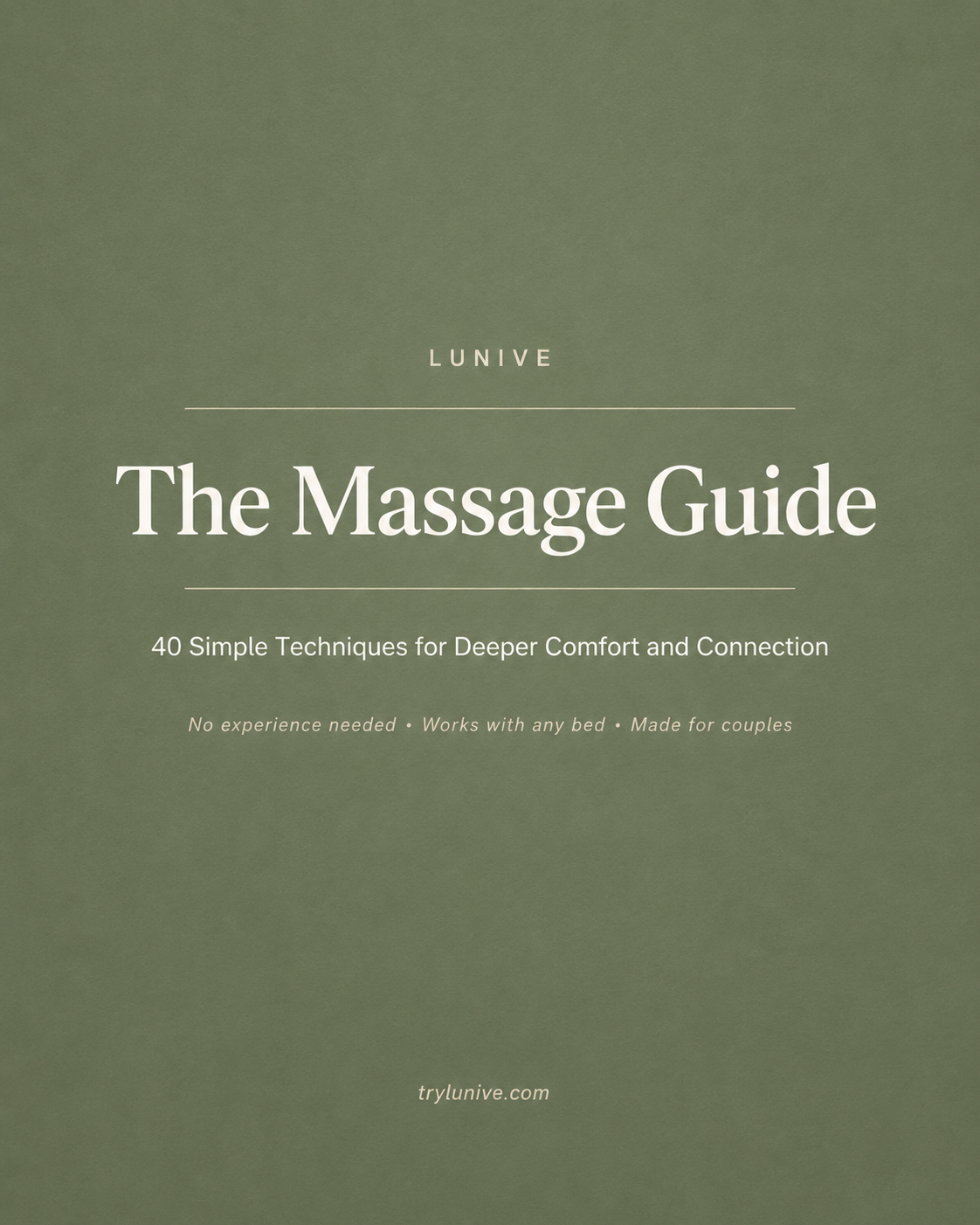 Lunive 40 Technique Massage Guide